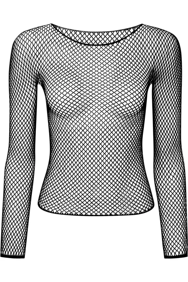 Women Long Sleeves Killstar Hellrazor Fishnet Top B