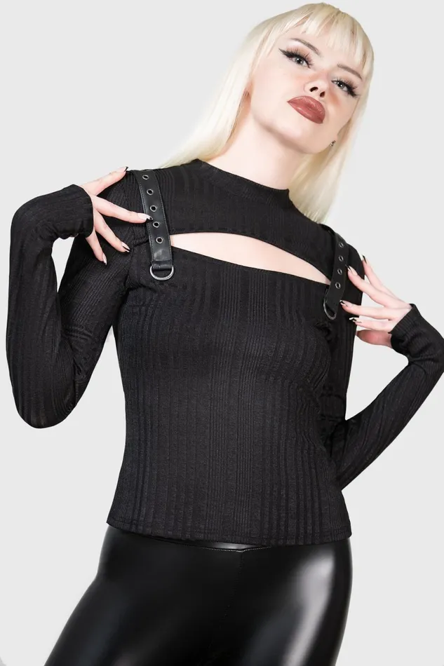 Women Long Sleeves Killstar Raven039s Call Long Sleeve Top