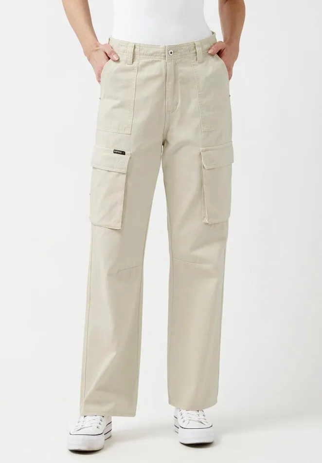 Women Low Rise Straight Gia Beige Cargo Pants Turtledove Buffalo David Bitton Straight Leg