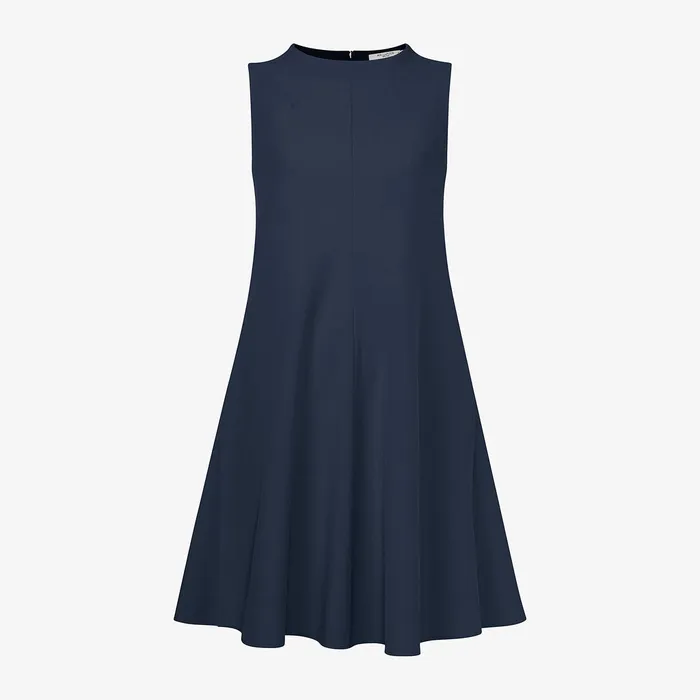 Women M M LaFleur The Malala Dress 8211 Recycled WonderTex Dark Navy Dresses