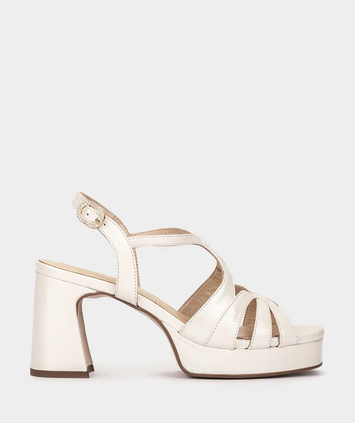 Women Manaus White 8211 Heeled Sandals Pedro Miralles