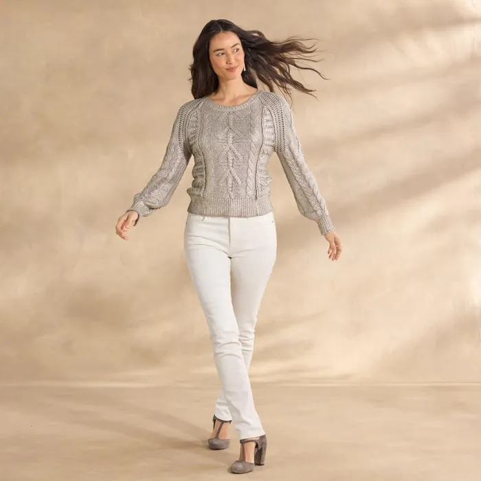 Women Marta Sweater Metallic Sundance Catalog Sweaters Women Marta Sweater Metallic Sundance Catalog Sweaters