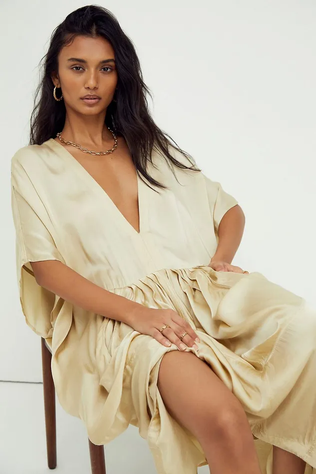 Women Maxi Dresses Free People Drifter Dress Stone
