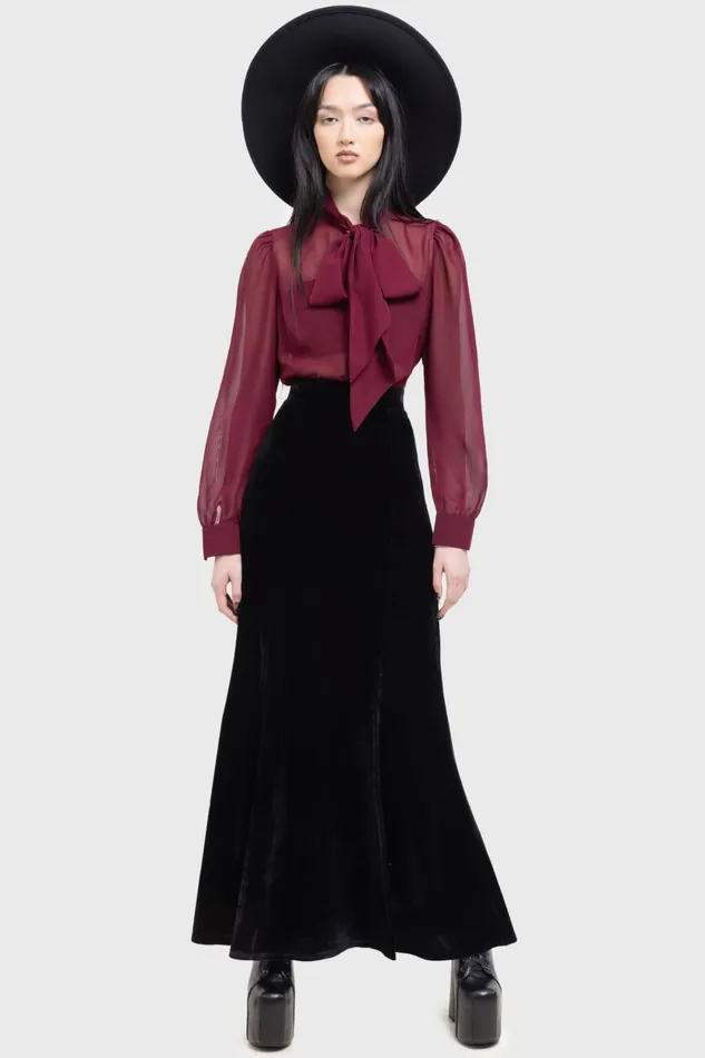 Women Maxi Skirts Killstar Void Viper Skirt