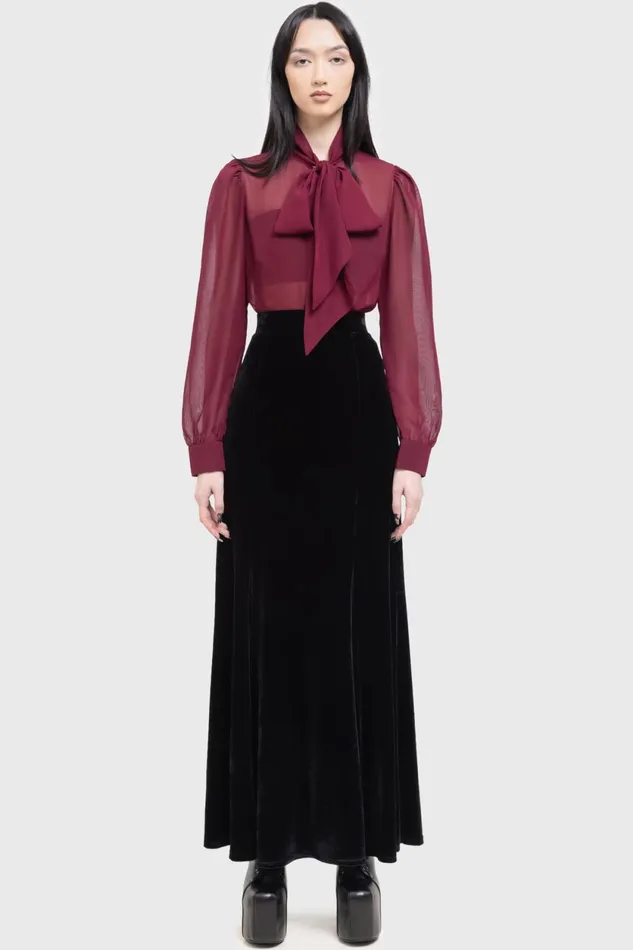 Women Maxi Skirts Killstar Void Viper Skirt