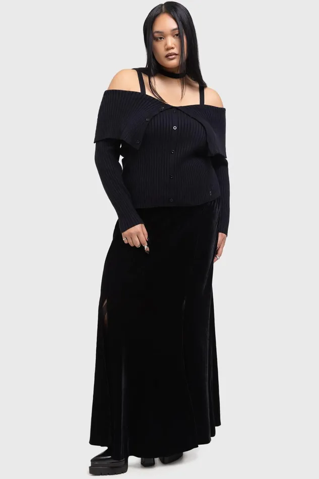 Women Maxi Skirts Killstar Void Viper Skirt