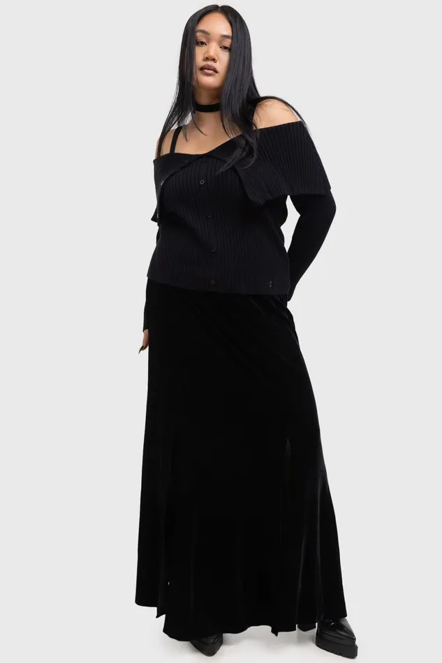 Women Maxi Skirts Killstar Void Viper Skirt