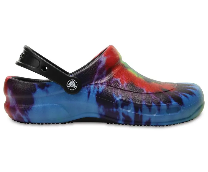 WomenMen Bistro Graphic Clog Black Multi Crocs Clogs