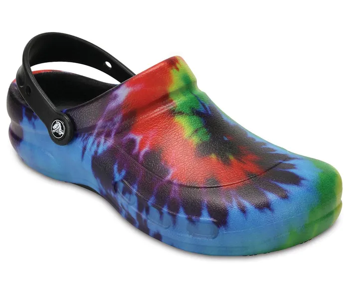 WomenMen Bistro Graphic Clog Black Multi Crocs Clogs