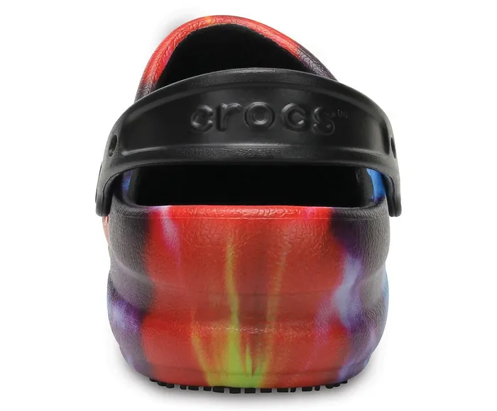 WomenMen Bistro Graphic Clog Black Multi Crocs Clogs