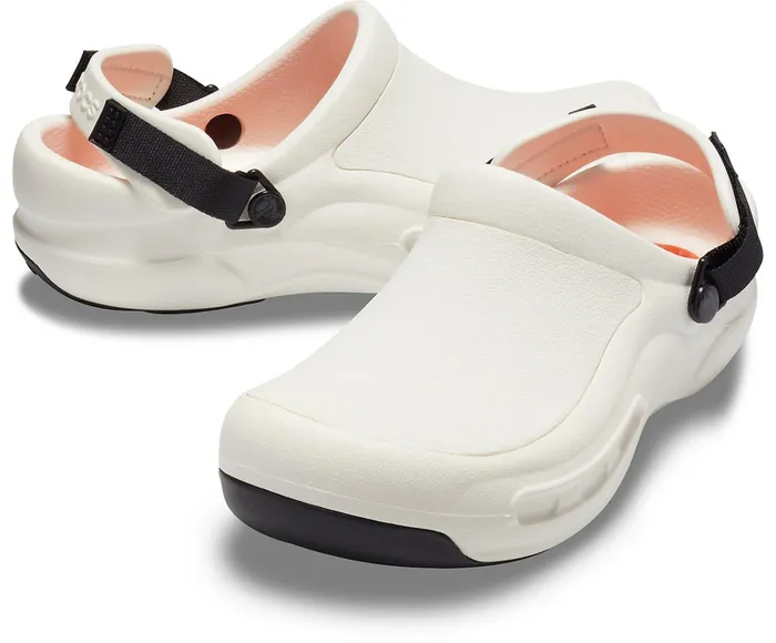 WomenMen Bistro Pro LiteRide Clog White Crocs Clogs