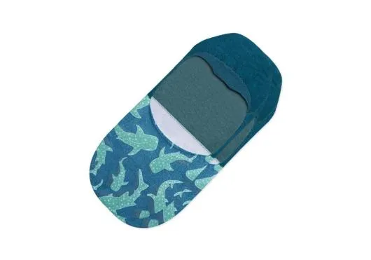 WomenMen Ultimate No Show Socks Starry Whale Sharks Green TOMS Socks