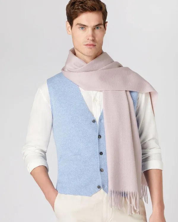 WomenMen Unisex Large Woven Cashmere ScarfIn Canvas Pink Canvas Pink NPeal Cashmere Scarves