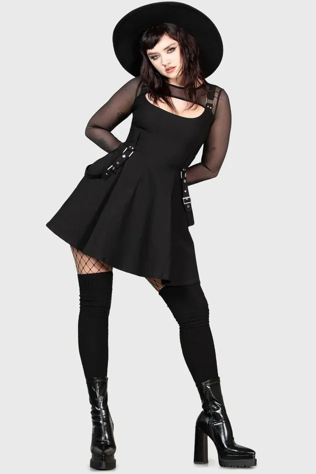 Women Mini Killstar Krypt Keeper Mini Dress