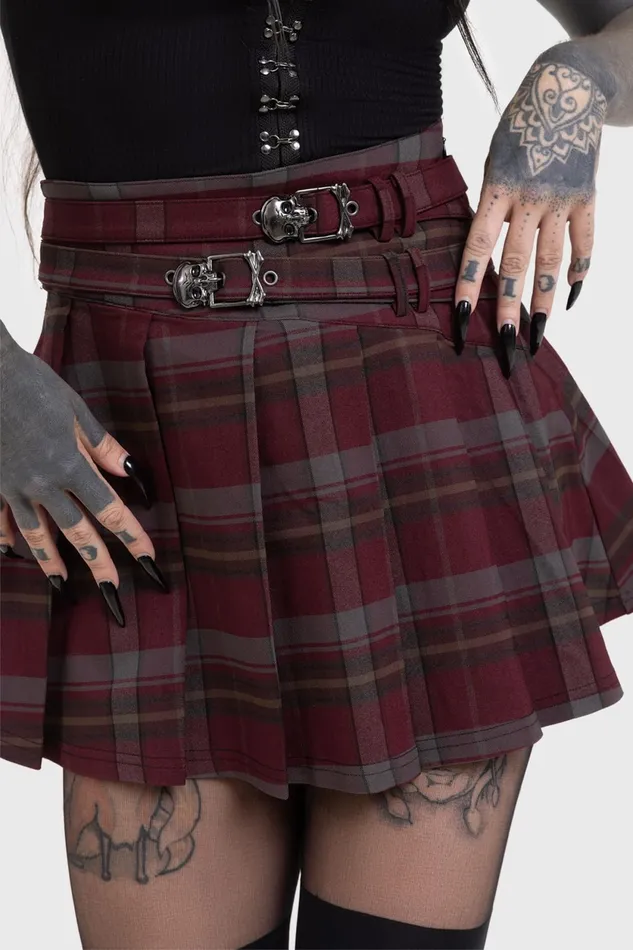 Women Mini Skirts Killstar Sable Riot Skirt