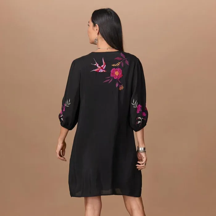 Women Mirabel Relaxed Dress Black Sundance Catalog Dresses and Jumpsuits Women Mirabel Relaxed Dress Black Sundance Catalog Dresses and Jumpsuits