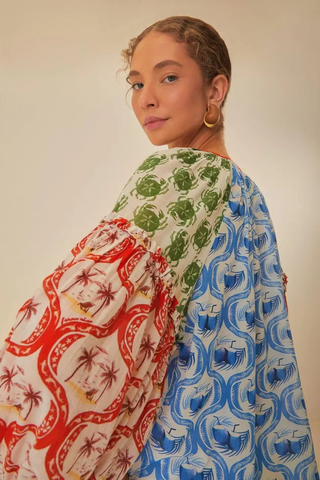 Women Multicolor Summer Mix Blouse Summer Mix FARM Rio Blouses