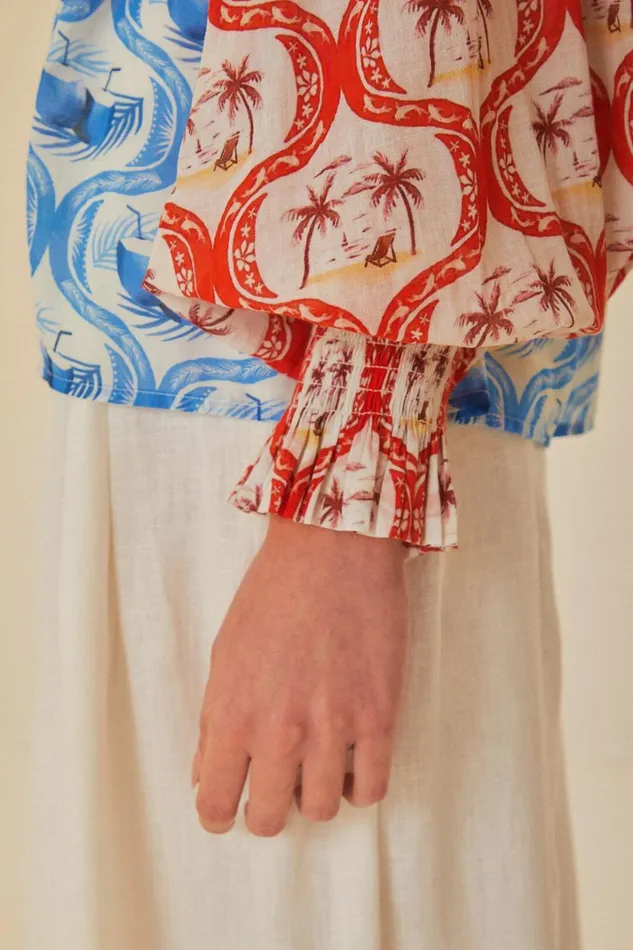 Women Multicolor Summer Mix Blouse Summer Mix FARM Rio Blouses