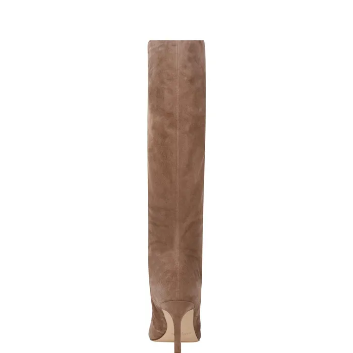 Women Narysa Dress Boot Natural Suede Marc Fisher Dress Boots