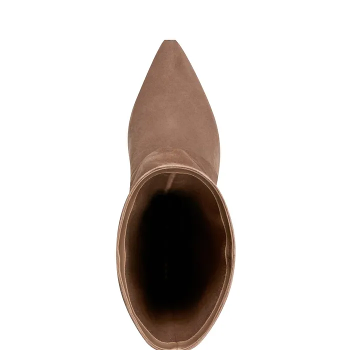 Women Narysa Dress Boot Natural Suede Marc Fisher Dress Boots
