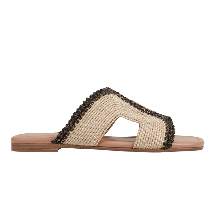 Women Nashie Flat Sandal Natural Raffia Marc Fisher Sandals
