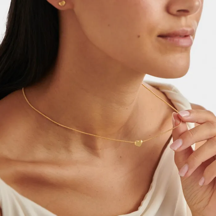 Women Necklaces Katie Loxton Heart Of Gold Waterproof Charm Necklace