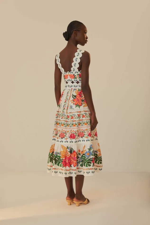 Women OffWhite Bloom Garden Maxi Dress Bloom Garden Offwhite FARM Rio Maxi Dresses