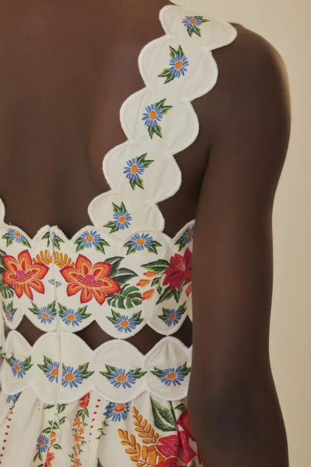 Women OffWhite Bloom Garden Maxi Dress Bloom Garden Offwhite FARM Rio Maxi Dresses