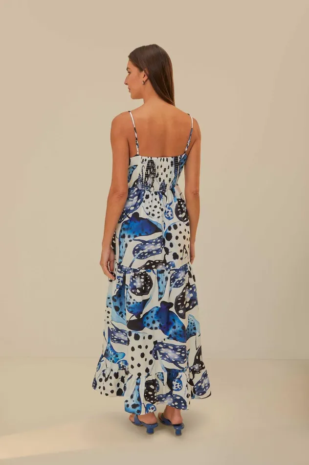 Women OffWhite Mantas Organic Cotton Maxi Dress Mantas Offwhite FARM Rio Maxi Dresses