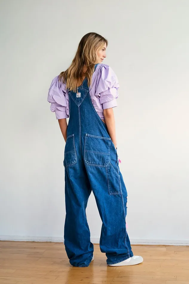 Women Overalls Free People Rialto Suzy Overalls Hot Pink Floral