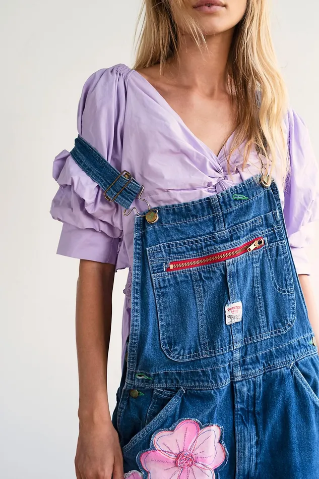 Women Overalls Free People Rialto Suzy Overalls Hot Pink Floral