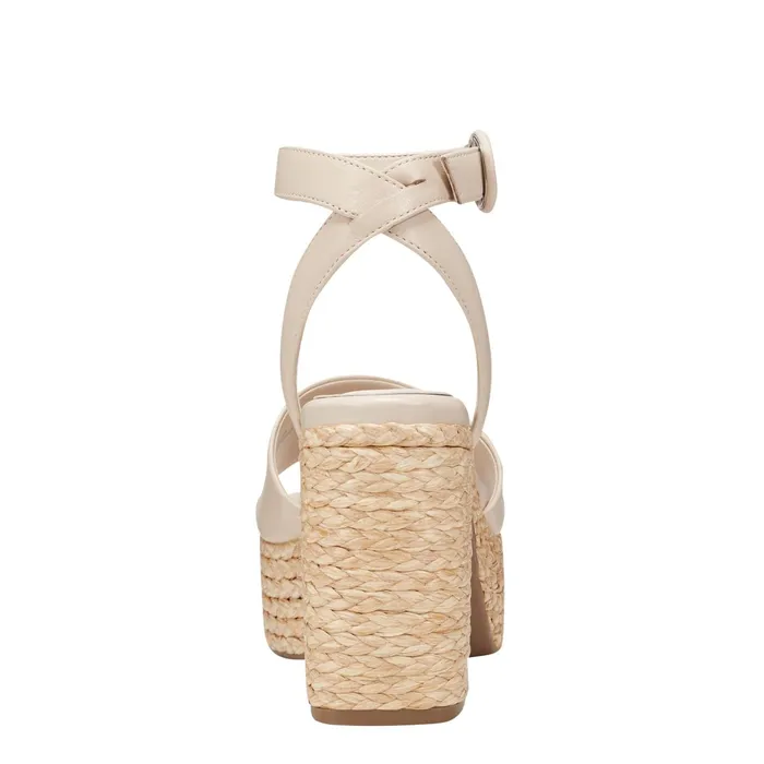 Women Palyca Platform Espadrille Sandal Natural Leather Marc Fisher Sandals