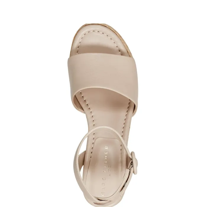Women Palyca Platform Espadrille Sandal Natural Leather Marc Fisher Sandals