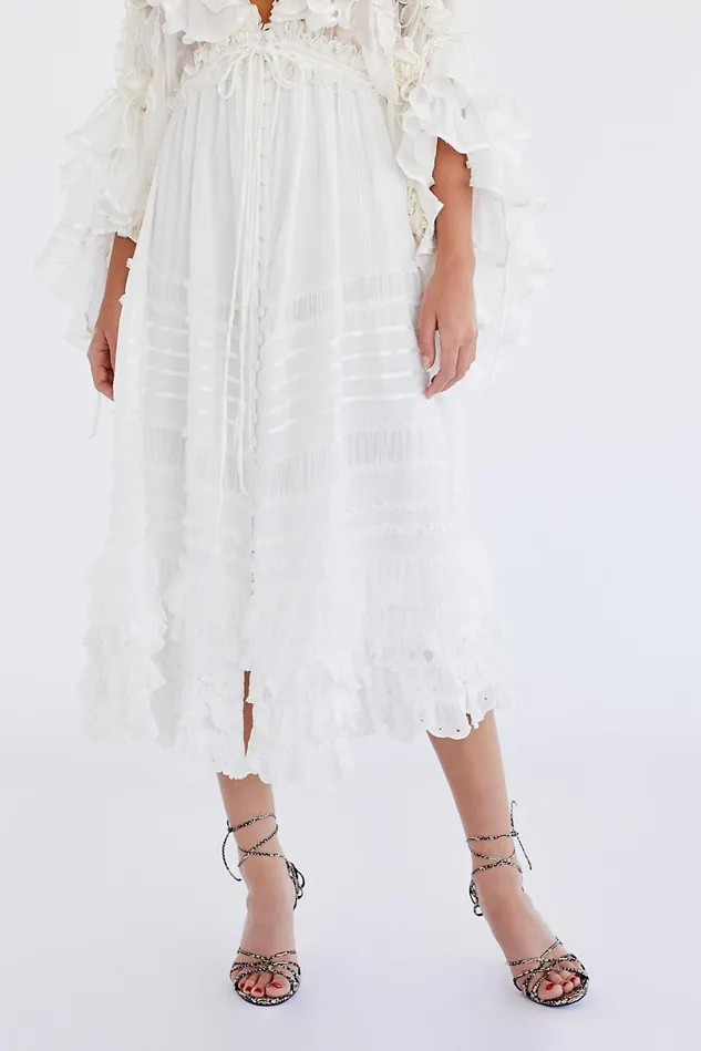 Women Party Dresses Free People Lotus Maxi Dress White