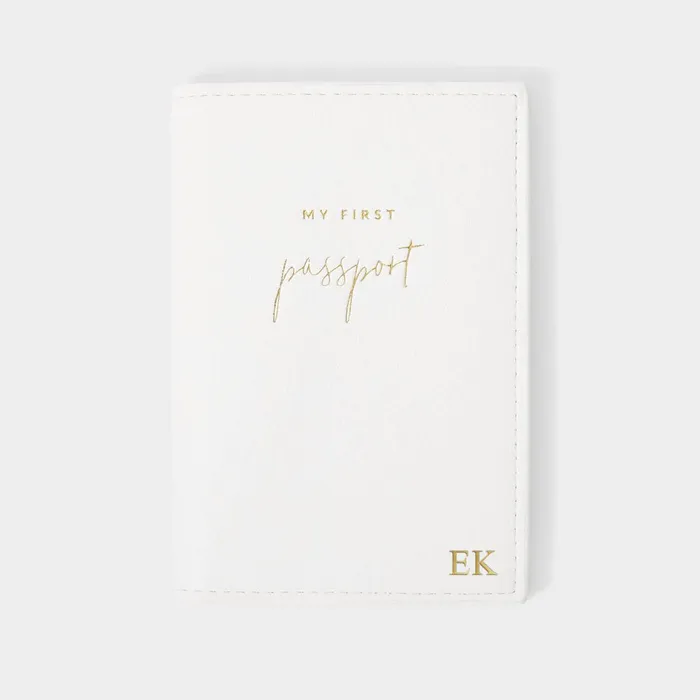 Women Passport Covers and Holders Katie Loxton Children039s My First Passport Holder 8211 White
