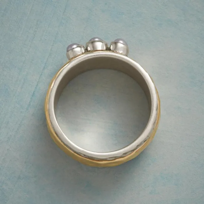 Women Pearls Of Three Spinner Ring Sundance Catalog Rings Women Pearls Of Three Spinner Ring Sundance Catalog Rings