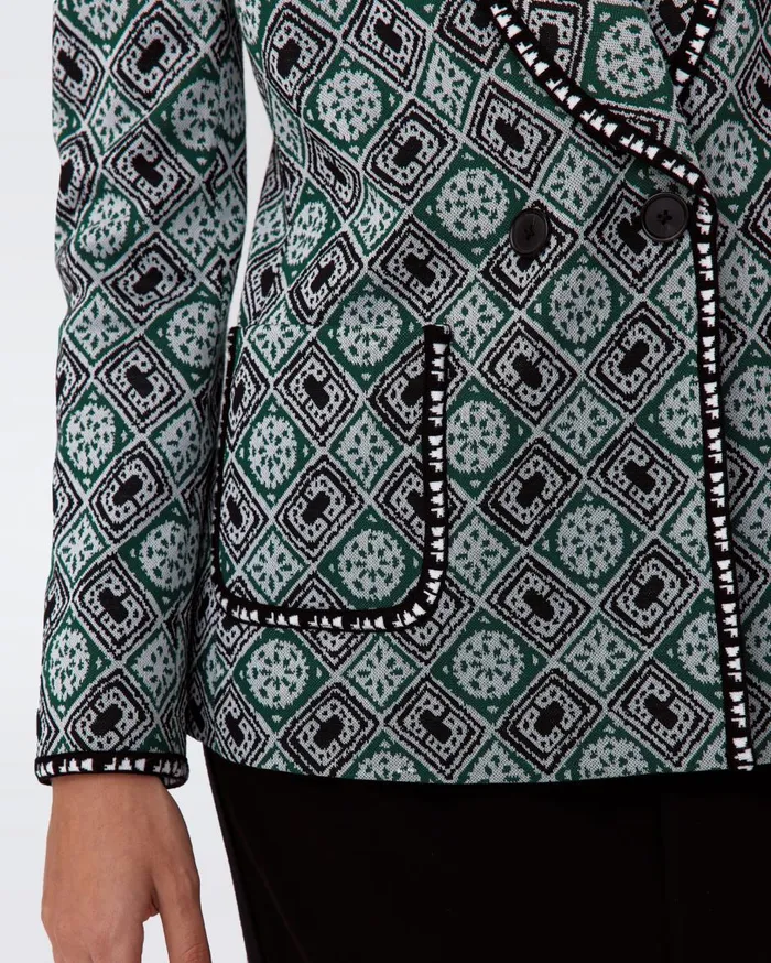 Women Penelope Jacket Paper Cut Geo DVF Jackets and Coats