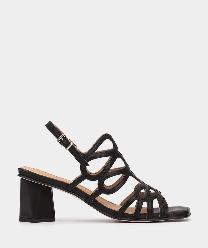 Women Piacenza Black 8211 Heeled Sandals Pedro Miralles
