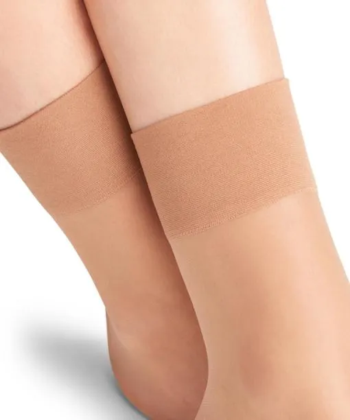 Women Pure Matt 20 DEN Women Anklets Powder FALKE Fullyfashioned Stockings