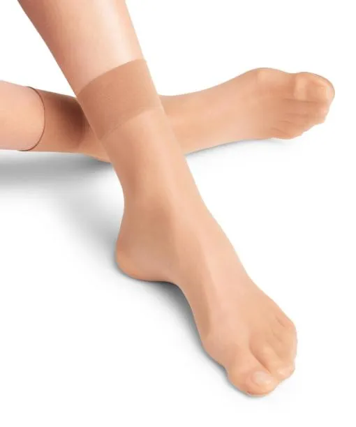 Women Pure Matt 20 DEN Women Anklets Powder FALKE Fullyfashioned Stockings
