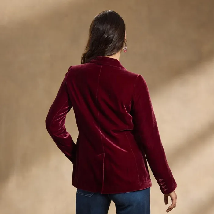 Women Ravell Velvet Blazer Petite Maroon Sundance Catalog Petite Styles Women Ravell Velvet Blazer Petite Maroon Sundance Catalog Petite Styles