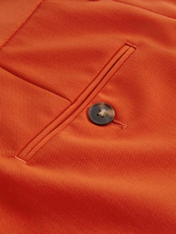 Women Reiss Brands F1 Wool Blend Pleated Shorts Papaya
