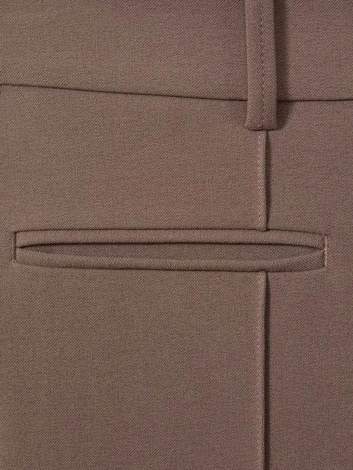Women Reiss Pants Claude High Rise Flared Trousers Mink Neutral