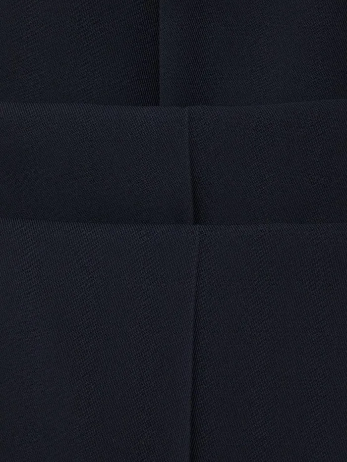 Women Reiss Pants Eden HalfElasticated Wide Leg Trousers Navy