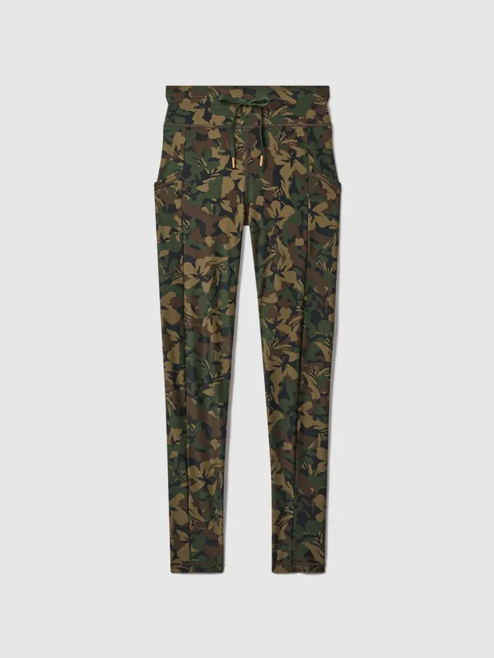 Women Reiss Pants Upside Camouflage Leggings Camo