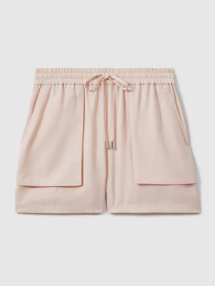 Women Reiss Shorts Isador Drawstring Shorts With TENCEL Fibers Pink
