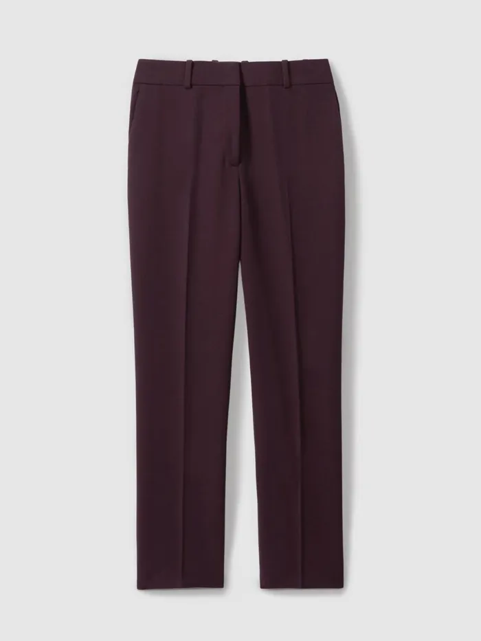 Women Reiss Suits and Tailoring Gabi Slim Fit Suit Trousers Berry
