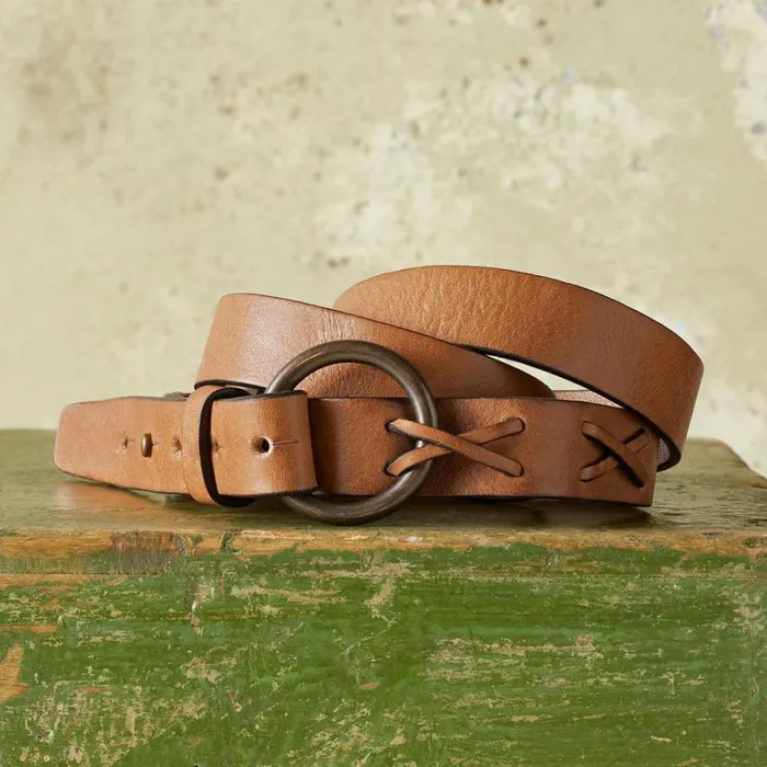 Women Rhylee Slim Belt Cognac Sundance Catalog Belts