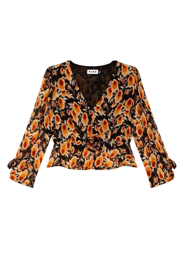Women RIXO Last Chance Monterey Top Sienna Starlet Floral