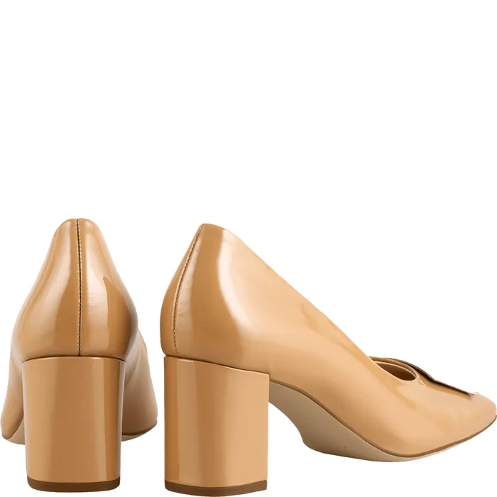 Women Rosette Pumps Toffee HGL Classic